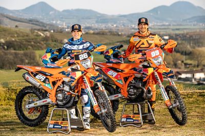 JOSEP GARCIA AND ANDREA VERONA LEAD RED BULL KTM FACTORY RACING